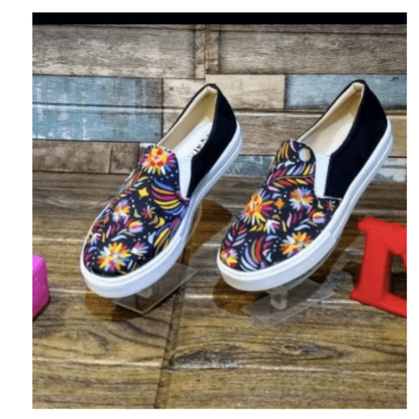Women's Sneakers with Flower Print